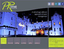 Tablet Screenshot of primeeventmanagement.com